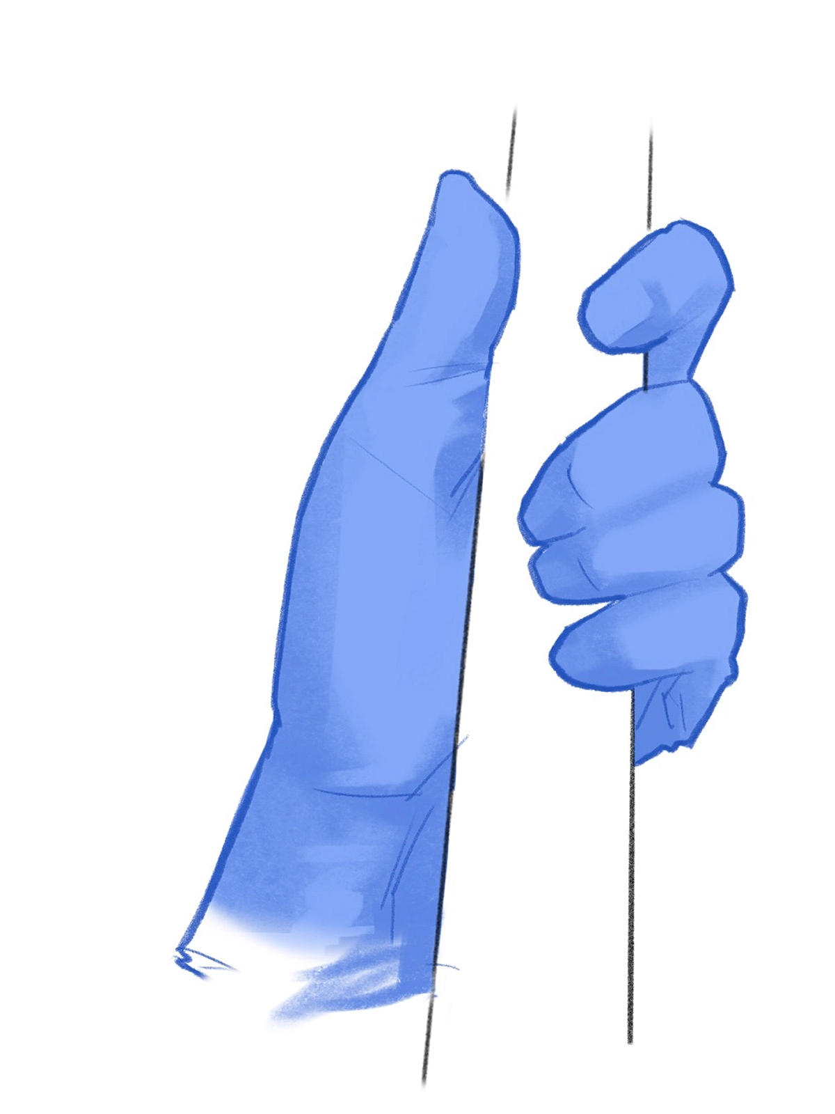 Palm grip of transducer